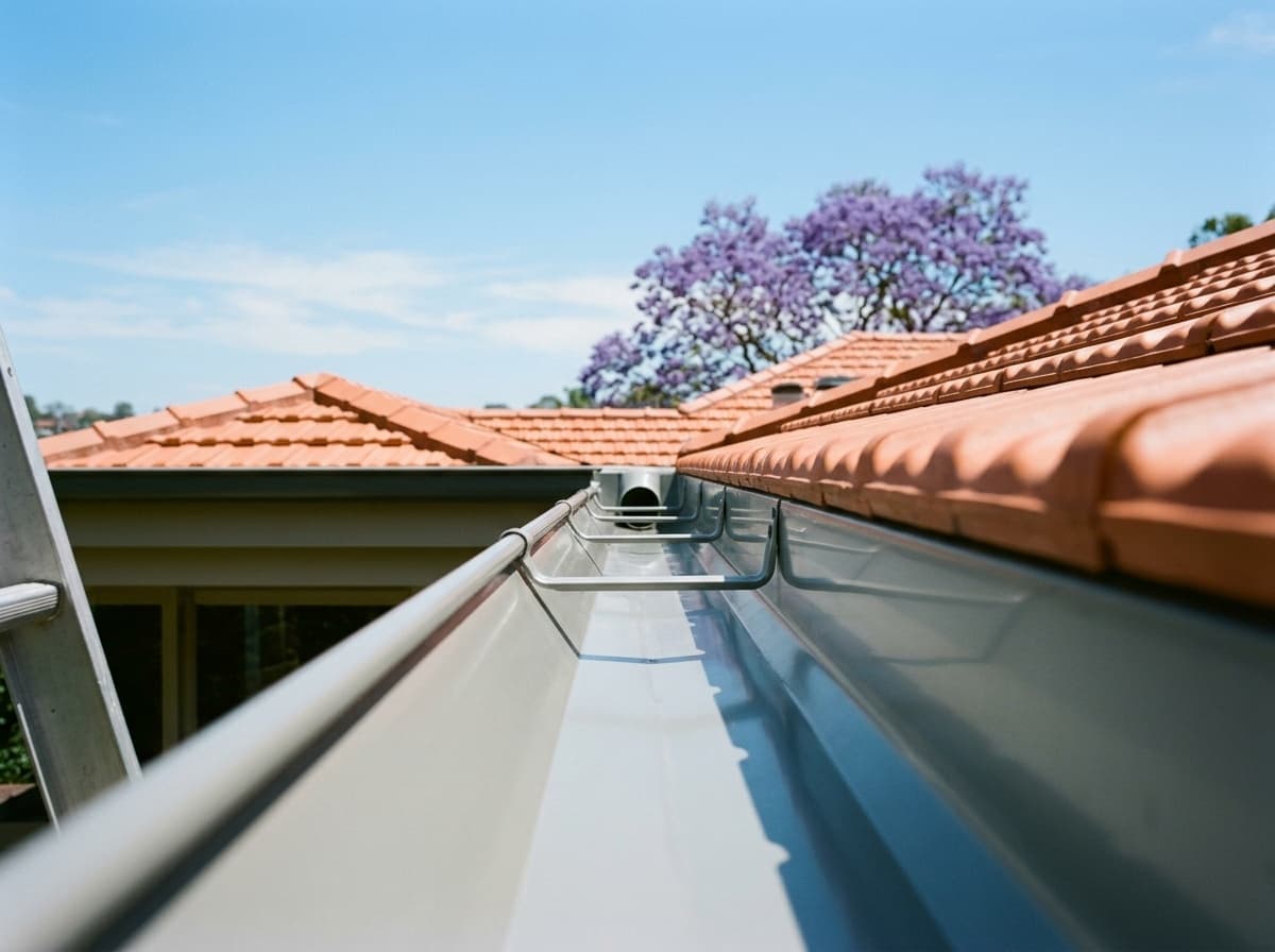 Clean Colorbond gutter on a Wentworth Road Vaucluse estate